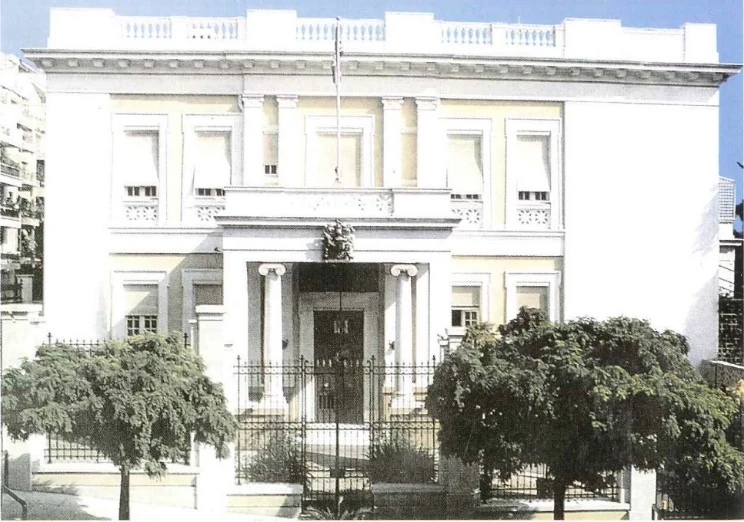 Το «Petit Palais», κατοικία του ζεύγους Ελευθέριος Βενιζέλος (1932), που αργότερα έγινε η Βρετανική Πρεσβεία στην Αθήνα.