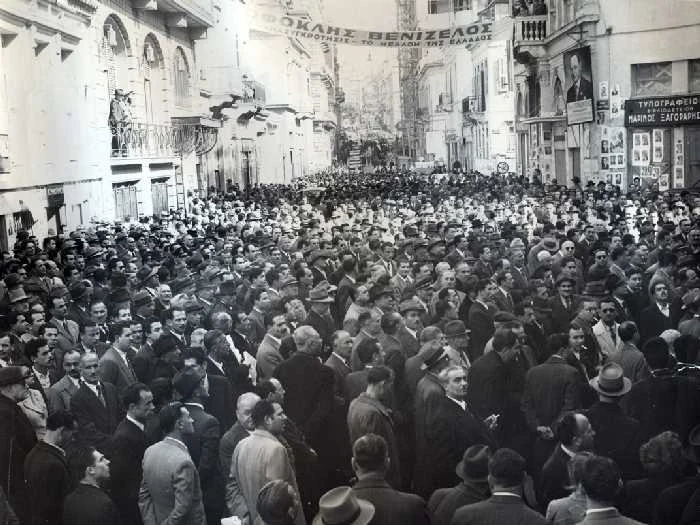 Ο Σοφοκλής Βενιζέλος κατά την προεκλογική περίοδο.